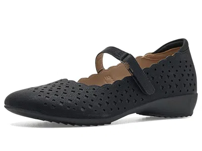 Jbu Nancy Women's Flat Shoes Black: 7 M, Faux Leather