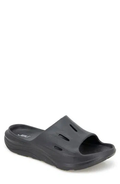 Jbu Pillow Recovery Slide Sandal In Black