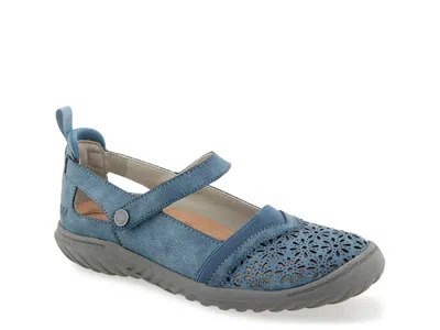 Jbu Rya Mary Jane Flat In White