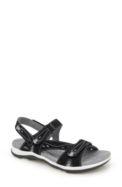 Jbu Stephie Strappy Sandal In Black