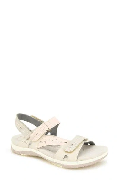 Jbu Stephie Strappy Sandal In Chalk/rose/metallic