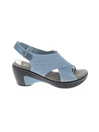 Pre-owned Jbu Wedges In Blue