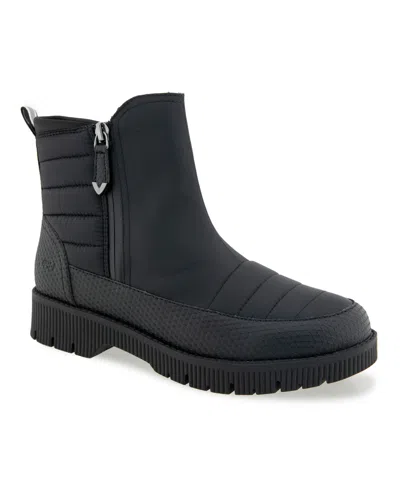 Jbu Women's Abigail Weather Ready-wide Casual Round Toe Booties In Black