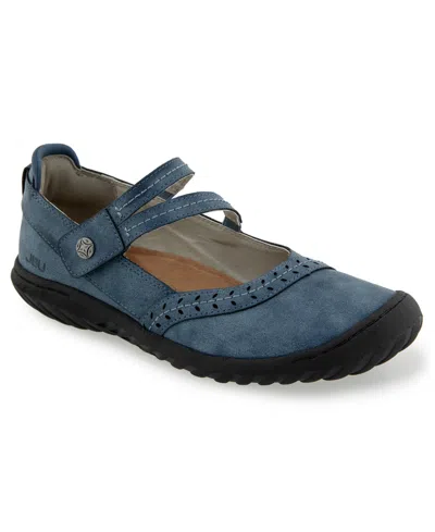 Jbu Women's Adeline Mary Jane Round Toe Flats In Multi