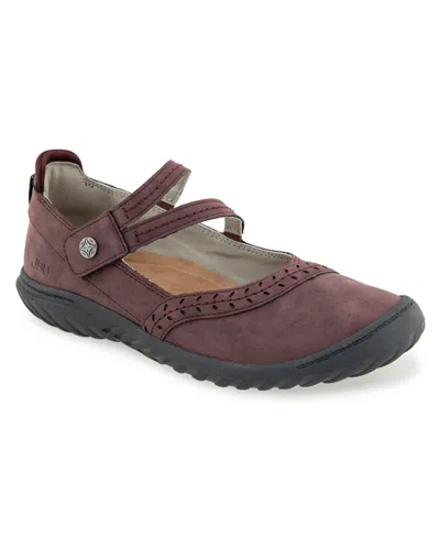 Jbu Women's Adeline Mary Jane Round Toe Flats In Multi