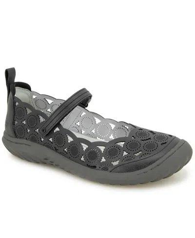 Jbu Women's Anne Casual Mary Jane Shoe In Black Shimmer