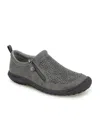 Jbu Women's Avery Round Toe Flats In Gray