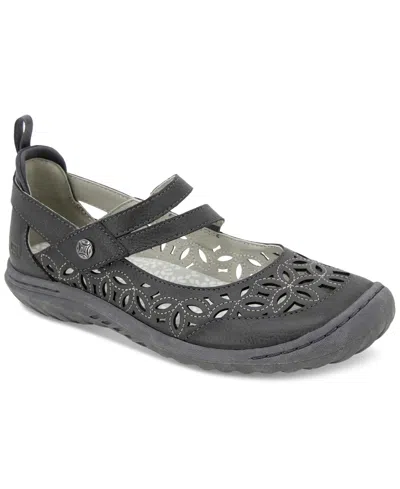 Jbu Women's Bellerose Encore Casual Mary Jane Flats In Charcoal