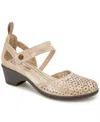 Jbu Women's Bethany Mary Jane Heel Shoe In Taupe Shimmer