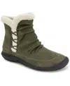 Jbu Women's Briar Cozy Casual Platform Booties In Green