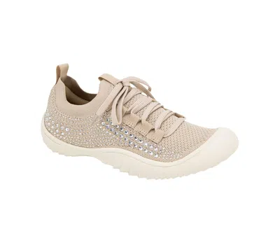 Jbu Women's Brittney Round Toe Casual Sneakers In Neutral