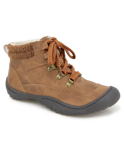Jbu Women's Chai Water-resistant Casual Lace-up Booties In Multi