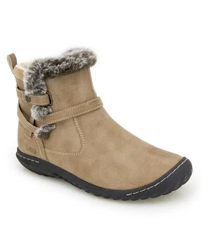 Jbu Women's Dolce Water-resistant Booties In Taupe