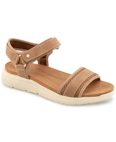 Jbu Women's Ellewood Casual Flat Sandals In Brown