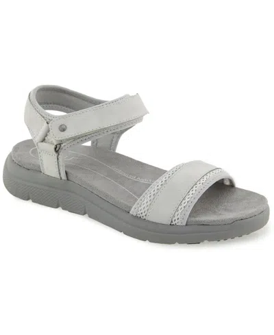 Jbu Women's Ellewood Casual Flat Sandals In Gray