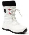 Jbu Women's Fayth Lace Up Boots In White