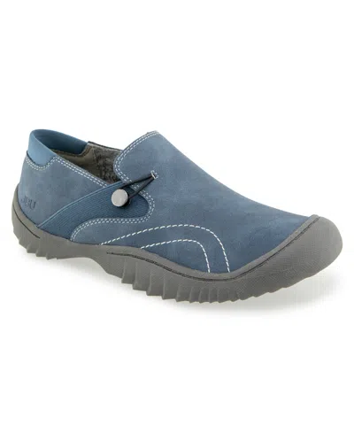 Jbu Women's Johanna-wide Closed Casual Denim Flats In Multi