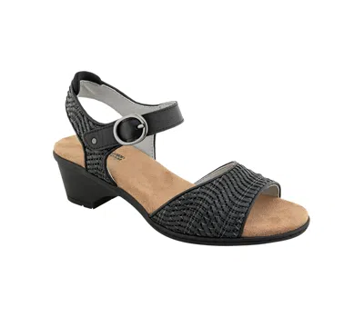 Jbu Women's Jule Casual Wedge Sandals In Black