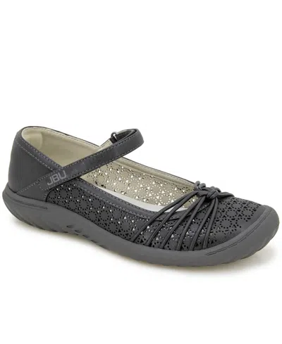 Jbu Women's Ramy Mary Jane Shoe In Black Shimmer