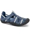 Jbu Regional Sandals Women's Wide Blue Water Ready Adjustable Strap Gal1890