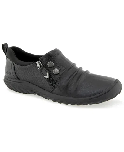Jbu Women's Romi Closed Round Toe Casual Flats In Black