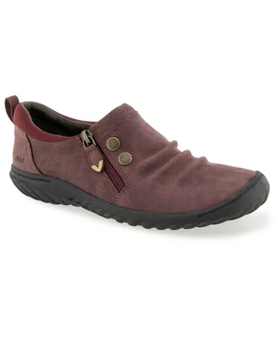 Jbu Women's Romi Closed Round Toe Casual Flats In Brown