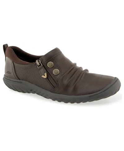 Jbu Women's Romi-wide Closed Casual Flats In Brown