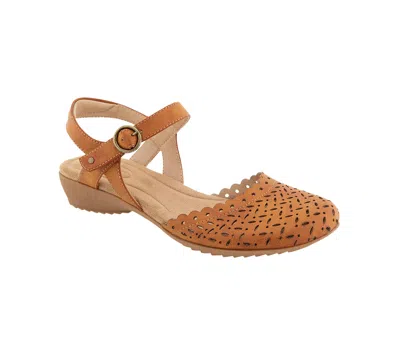 Jbu Women's Vinya Round Toe Wedge Sandals In Brown