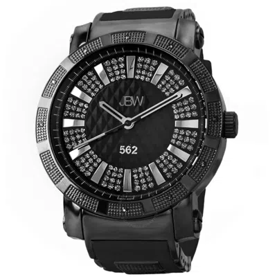 Jbw 562 Diamond Black Dial Black Ion-plated Stainless Steel Men's Watch Jb-6225-k