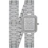 Jbw Arc Diamond Wrap Bracelet Watch, 23mm In Silver