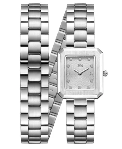 Jbw Arc Swiss Quartz Stainless Steel Watch 23mm In Silver