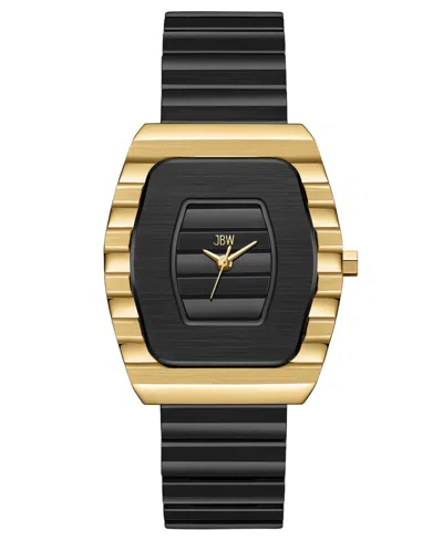 Jbw Atlas Swiss Quartz Black Stainless Steel Watch 34mm In White