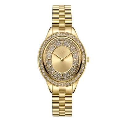 Jbw Bellini Quartz Diamond Crystal Gold Dial Ladies Watch J6381a