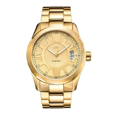 Jbw Bond Gold Plated Stainless Steel Men's Watch J6311a In Gold / Yellow
