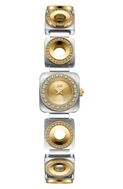 Jbw Chasm Bracelet Watch, 18mm In Stainless Steel/gold
