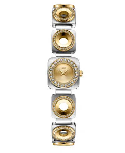 Jbw Chasm Japan Quartz Two-tone 18k Gold-plated And Stainless Steel Watch, 18mm In Pink