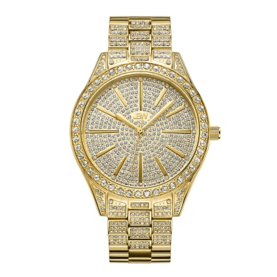 Jbw Cristal Quartz Crystal Gold Crystal Pave Dial Ladies Watch J6346a In Gold / Gold Tone
