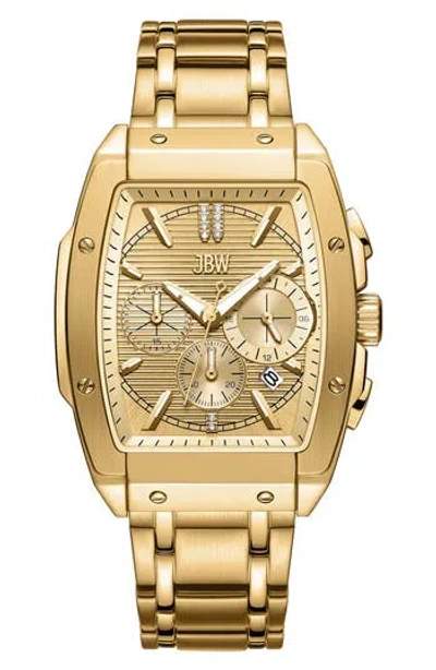 JBW JBW ECHELON DIAMOND BRACELET STRAP AUTOMATIC CHRONOGRAPH WATCH, 41MM X 12MM