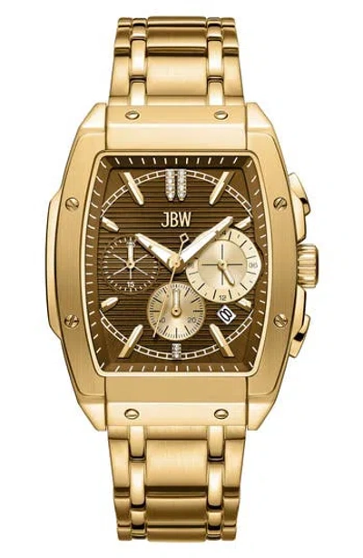 JBW JBW ECHELON DIAMOND BRACELET STRAP AUTOMATIC CHRONOGRAPH WATCH, 41MM X 12MM