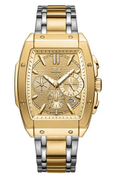 JBW JBW ECHELON DIAMOND BRACELET STRAP AUTOMATIC CHRONOGRAPH WATCH, 41MM X 12MM