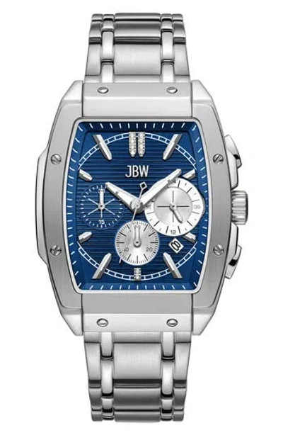JBW JBW ECHELON DIAMOND BRACELET STRAP AUTOMATIC CHRONOGRAPH WATCH, 41MM X 12MM
