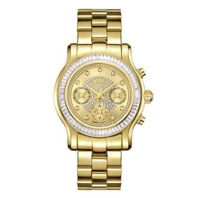 Jbw Laurel Gold-tone Multi-function Diamond Dial Ladies Watch J6330a