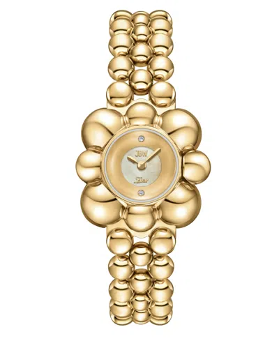 Jbw Men's Atmosphere Swiss Quartz 18k Gold-plated Stainless Steel Watch, 30mm In Yellow