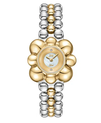 Jbw Men's Atmosphere Swiss Quartz Two-tone 18k Gold-plated Stainless Steel Watch, 30mm In Transparent