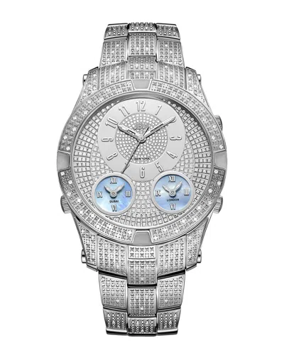 Jbw Men's Jet Setter Iii Diamond & Crystal Watch