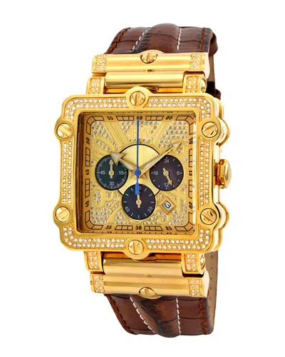 JBW JBW MEN'S PHANTOM DIAMOND & CRYSTAL WATCH