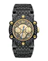 Jbw Men's Luxury Phantom Black Stainless Steel Bracelet Watch, 42mm