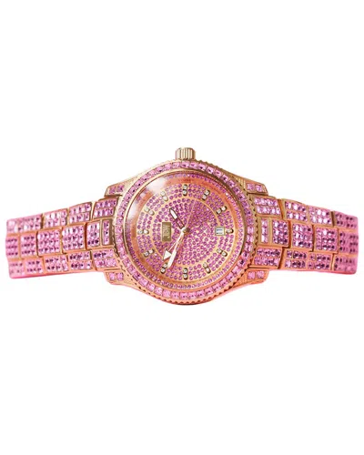 Jbw Men's Reserve Jet Setter Gmt Watch, Circa 2020s In Pink