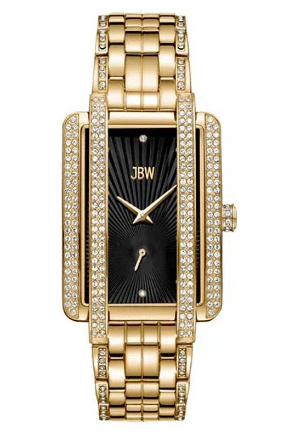 Jbw Mink Diamond Bracelet Strap Watch, 28mm In 18k Gold