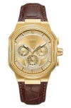Jbw Men's Orion Diamond Watch In 18k Gold/burgundy